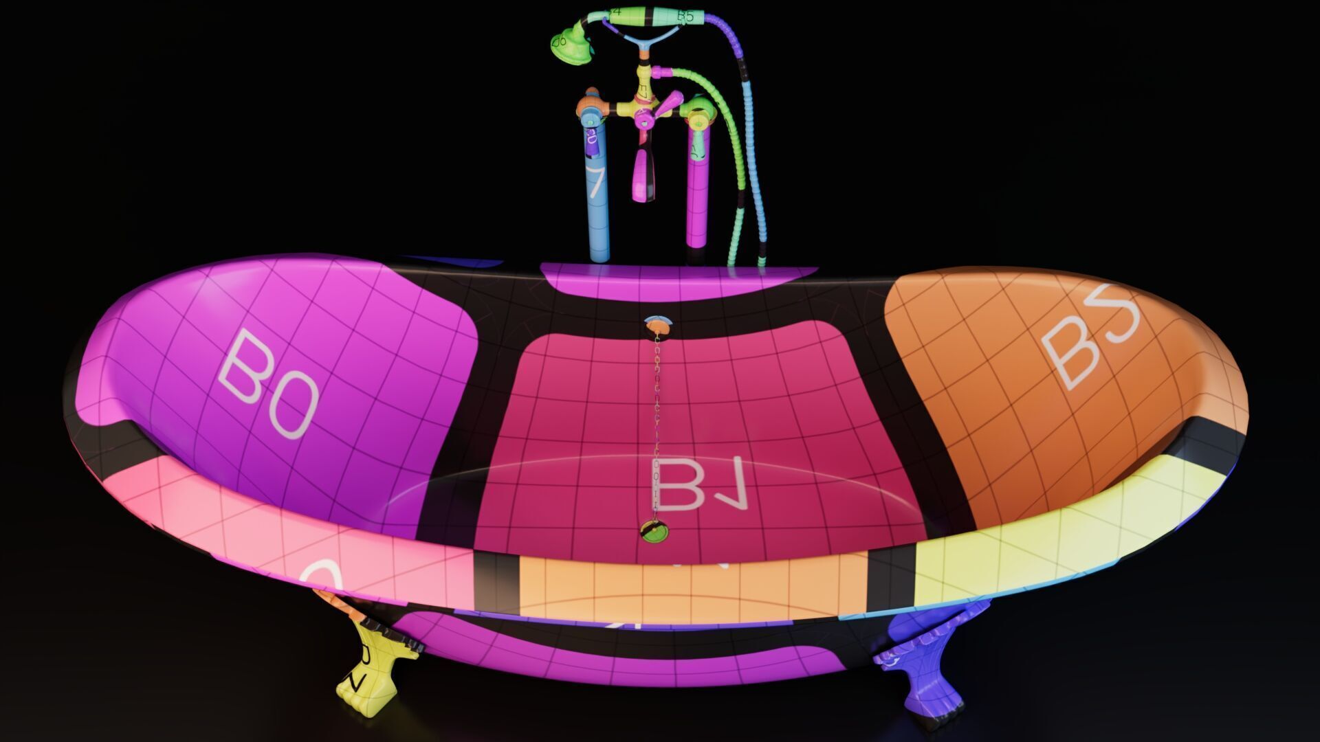 Vintage Bath Tub 3D model_17