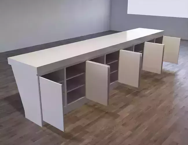 Reception Desk - Slanted Design