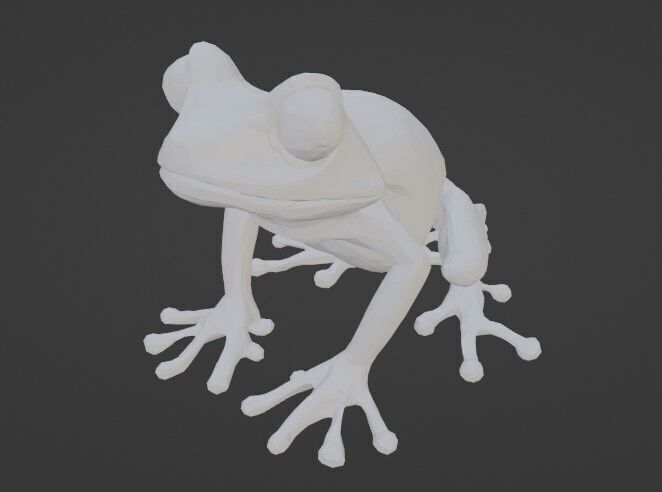 tree frog 3D print model_5