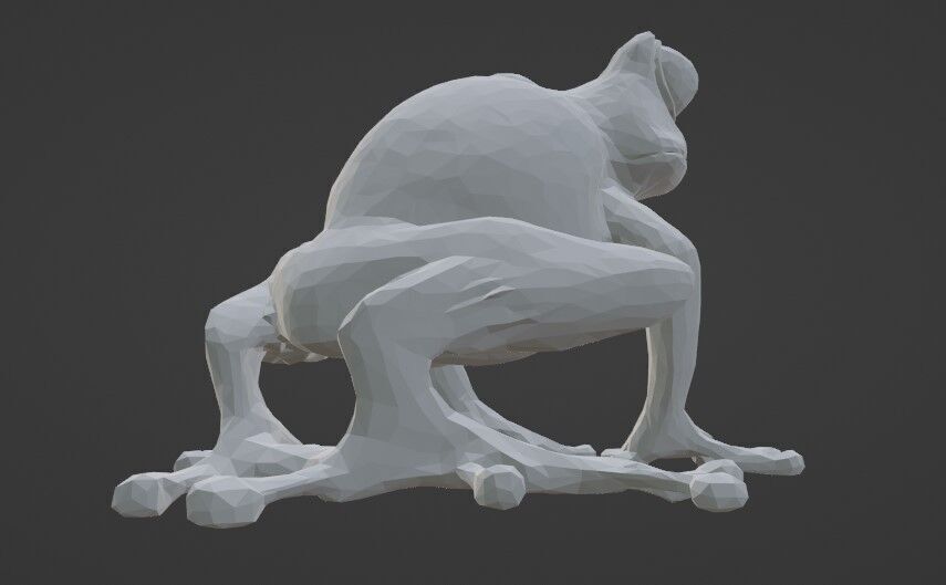 tree frog 3D print model_1