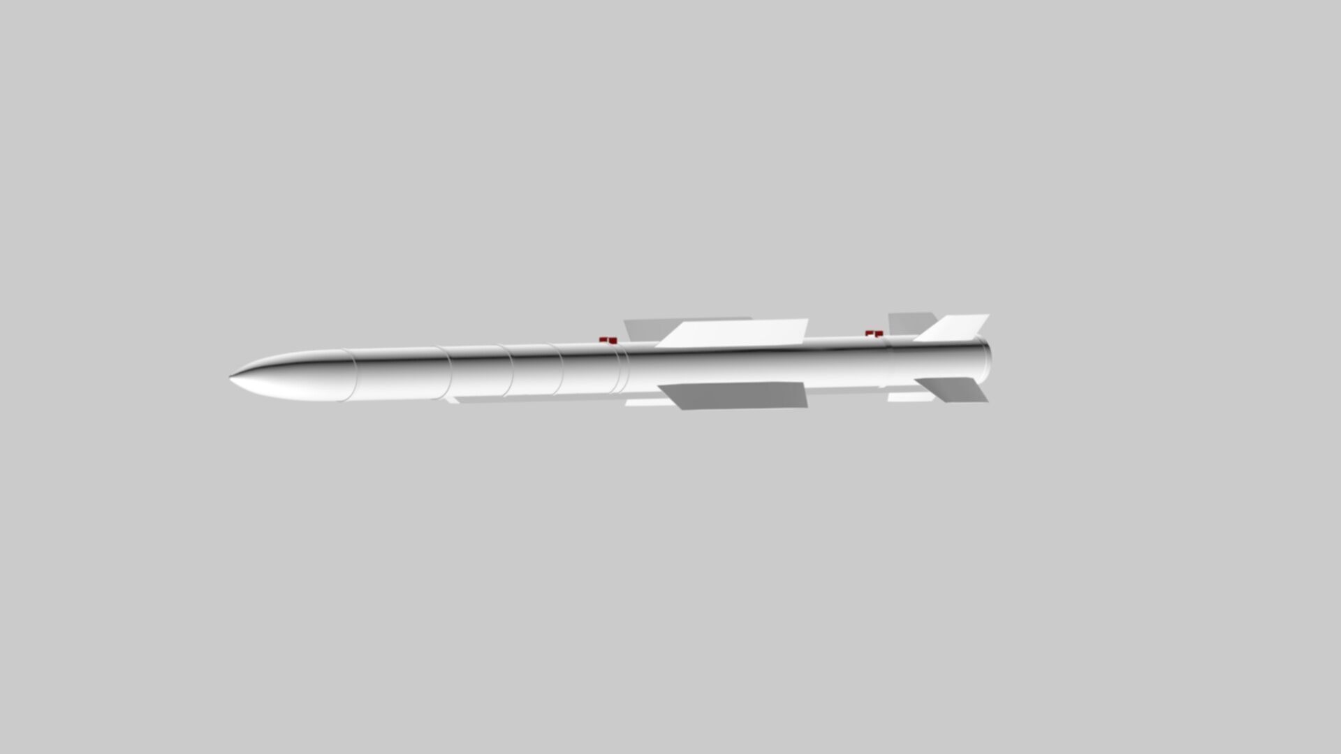 K-77M Radar guided missile Low-poly 3D model_5