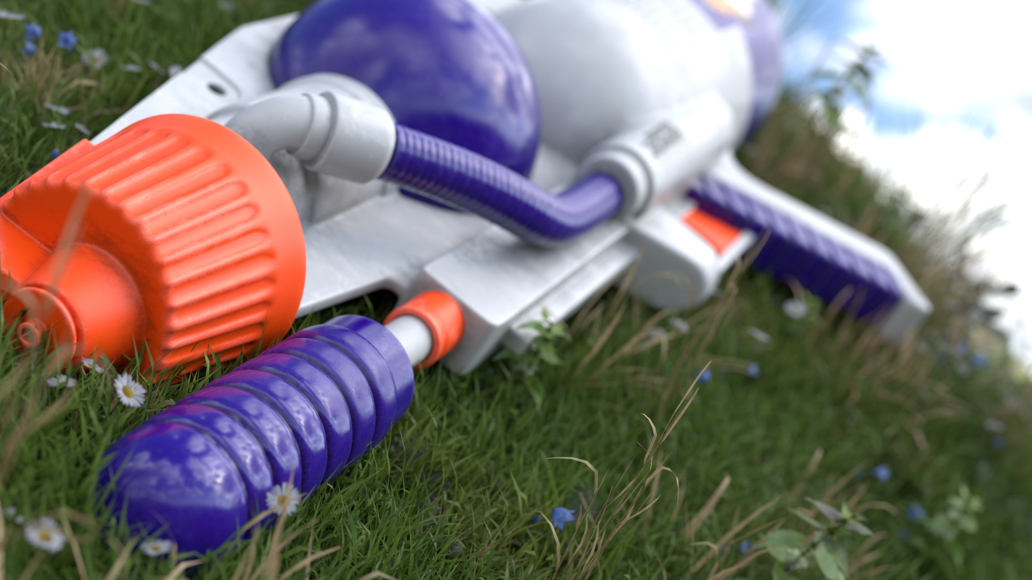 CPS1000 Super Soaker Water Gun 3D model_1