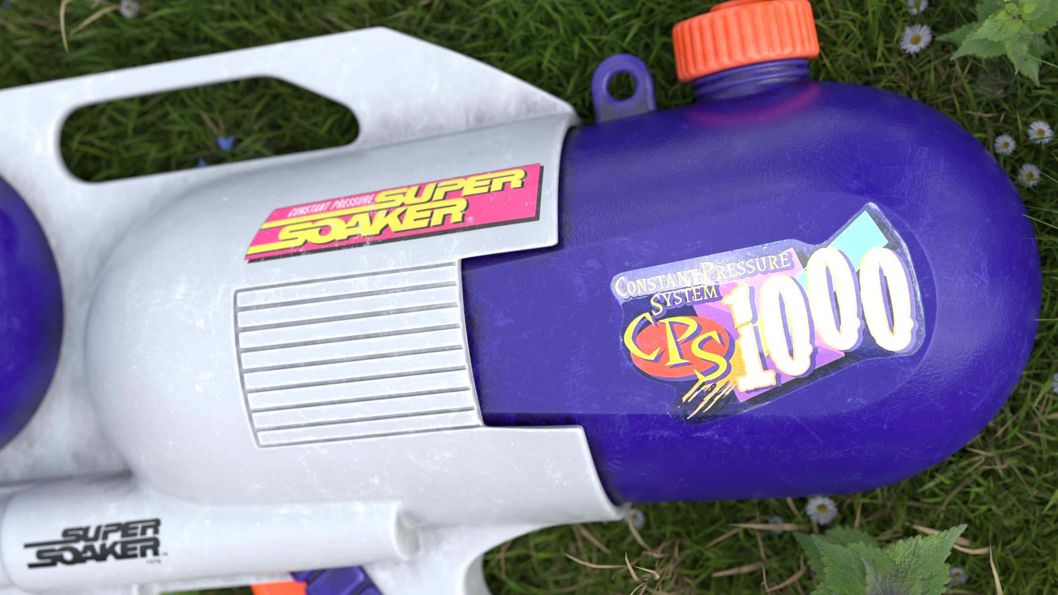 CPS1000 Super Soaker Water Gun 3D model_4