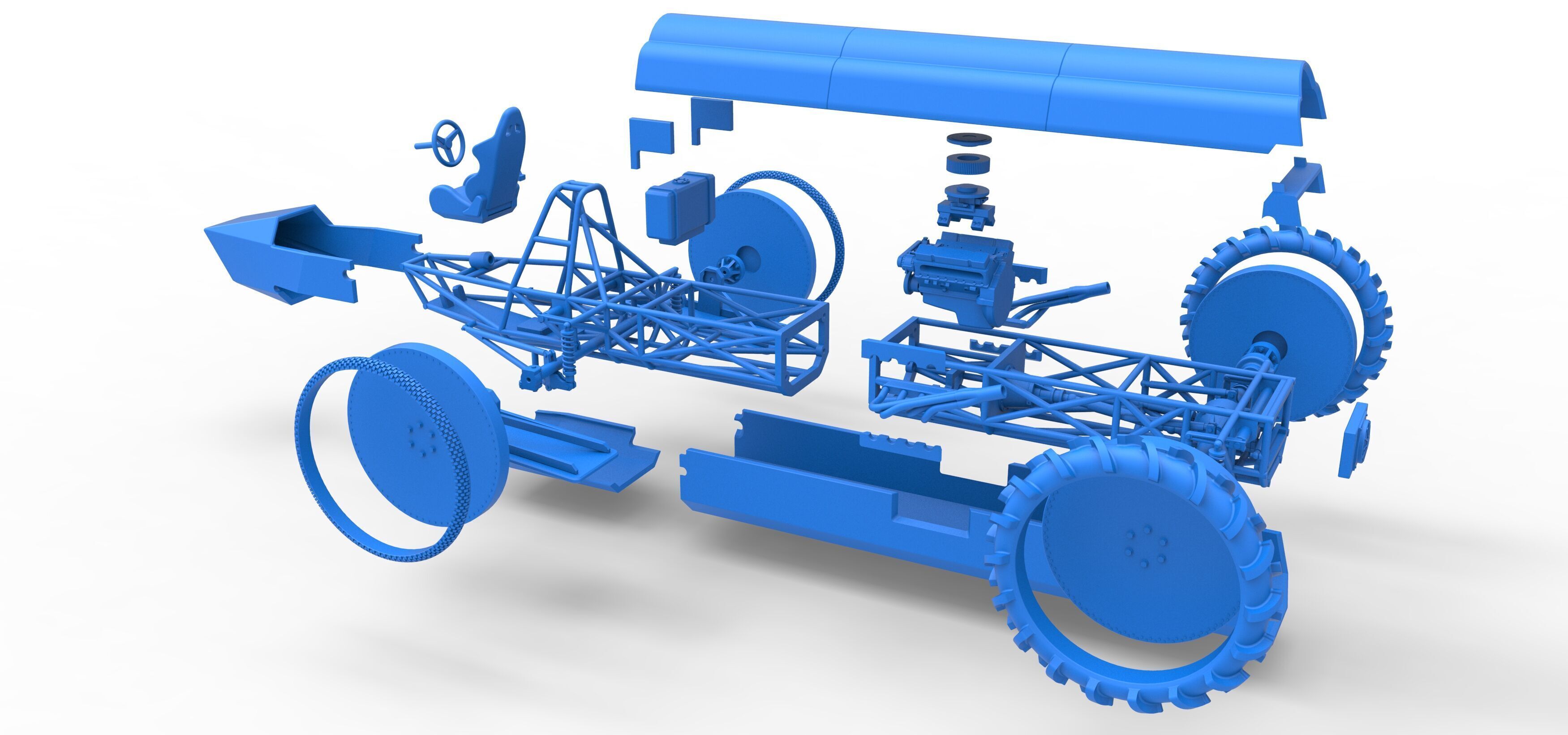 Swamp buggy Scale 1 to 25 3D print model_55