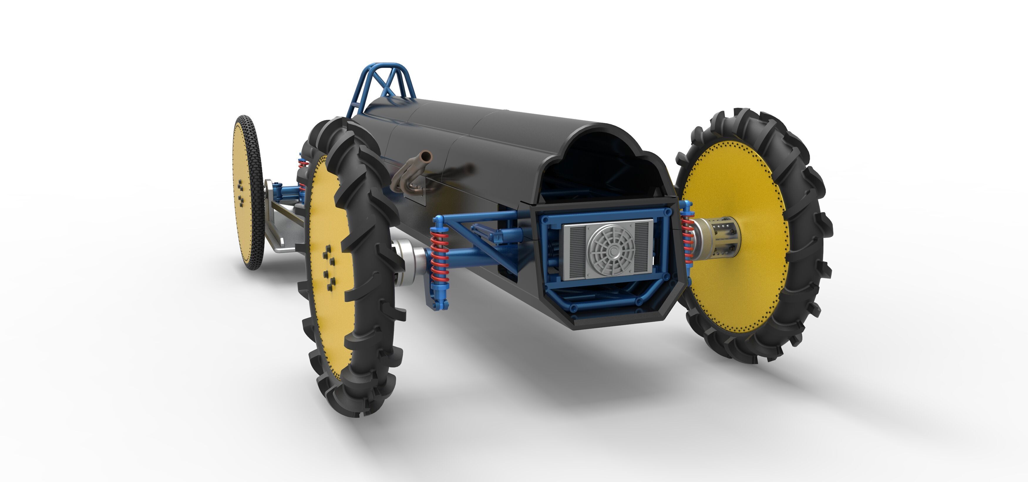 Swamp buggy Scale 1 to 25 3D print model_14