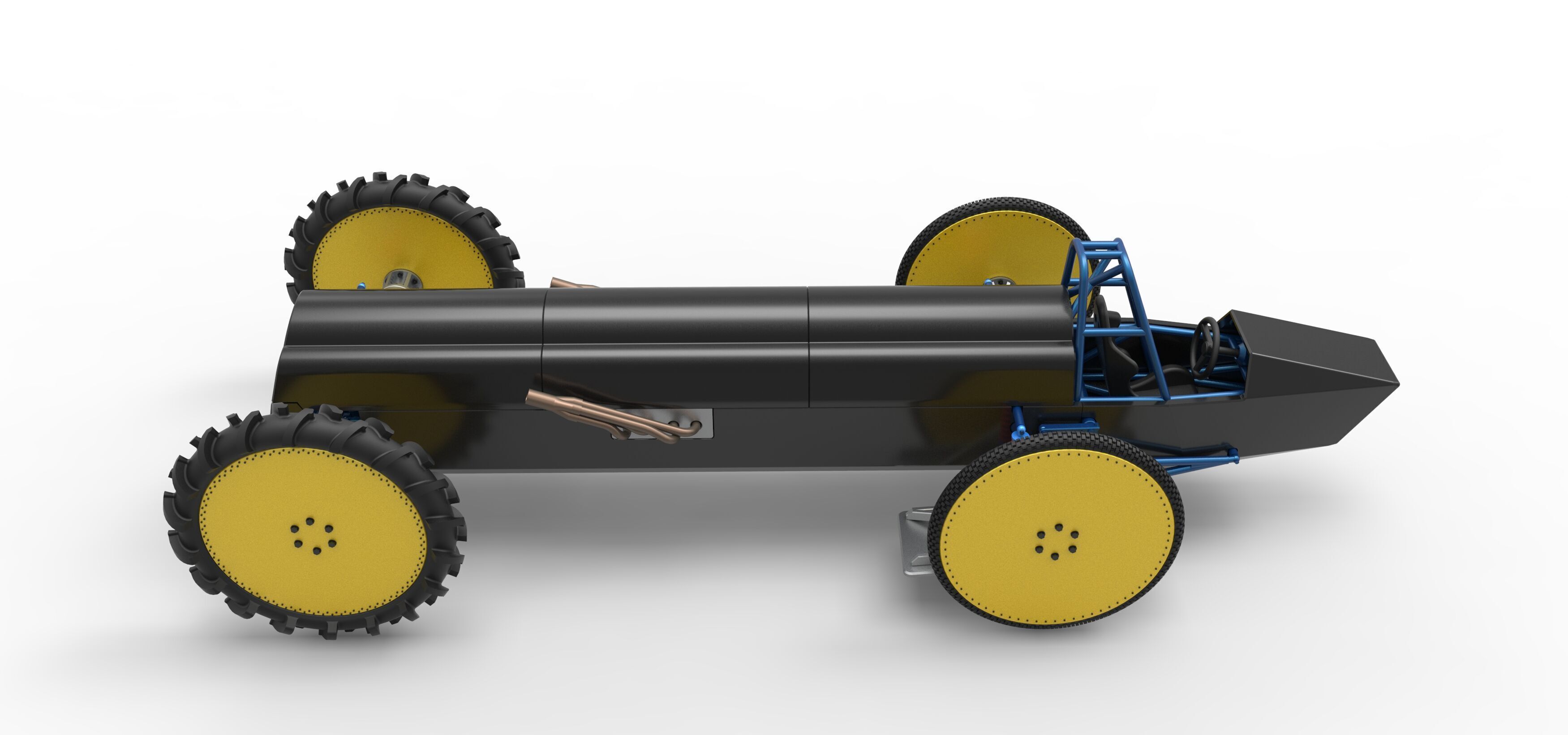 Swamp buggy Scale 1 to 25 3D print model_21