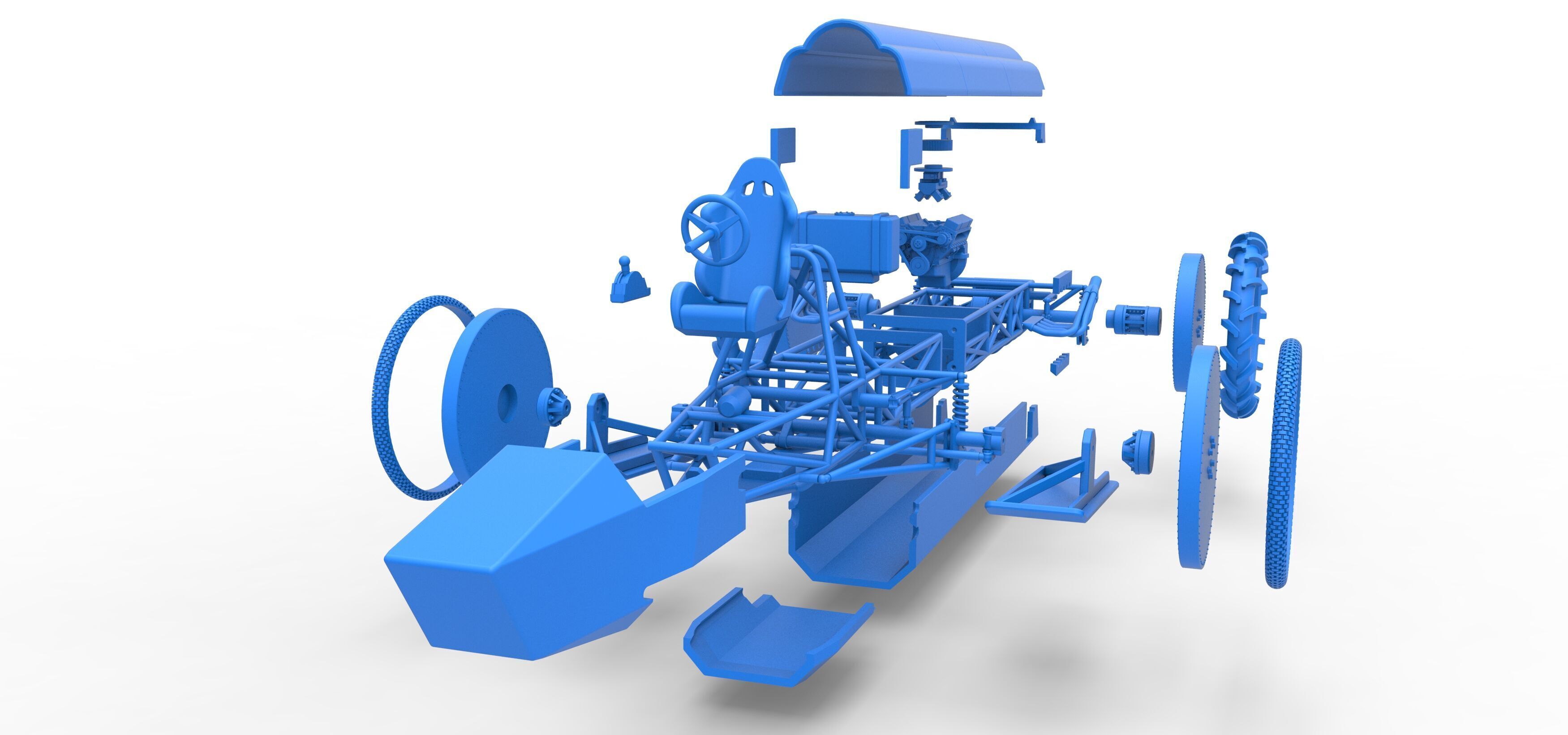Swamp buggy Scale 1 to 25 3D print model_52
