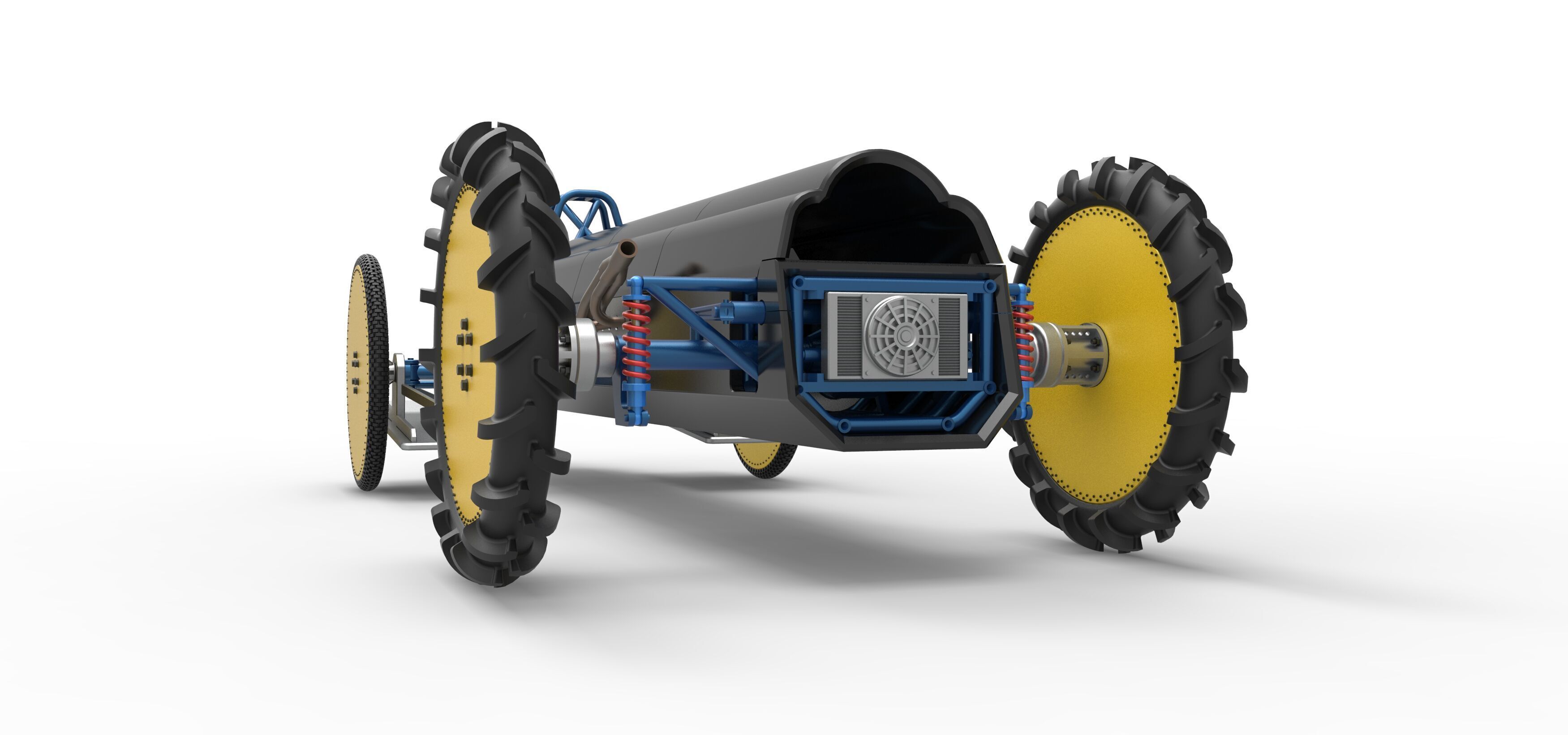 Swamp buggy Scale 1 to 25 3D print model_15