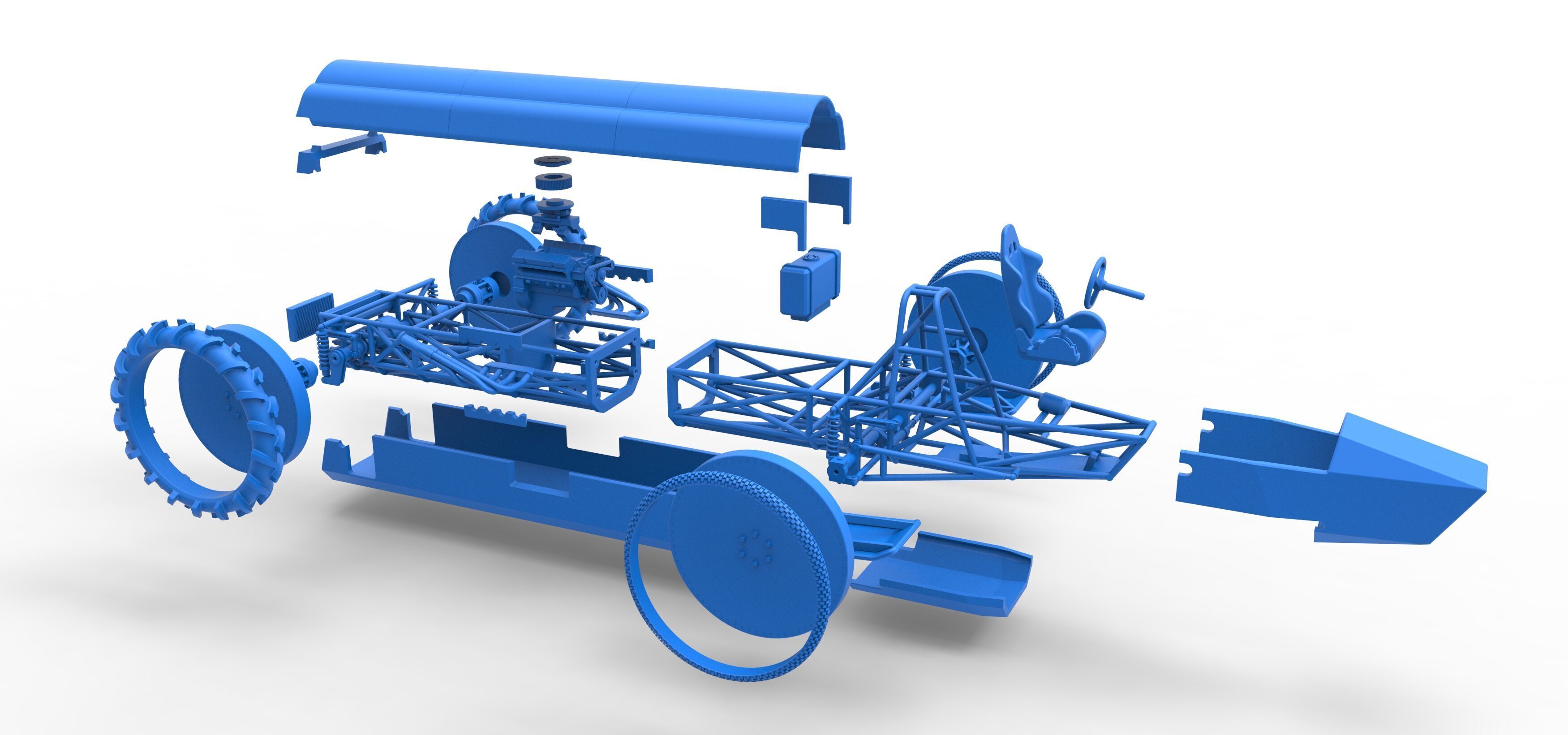 Swamp buggy Scale 1 to 25 3D print model_61