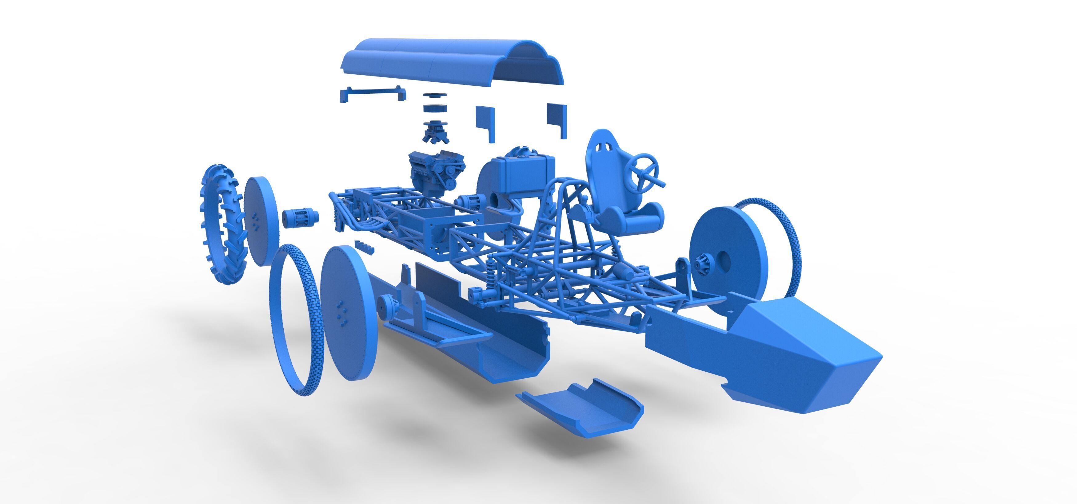 Swamp buggy Scale 1 to 25 3D print model_62