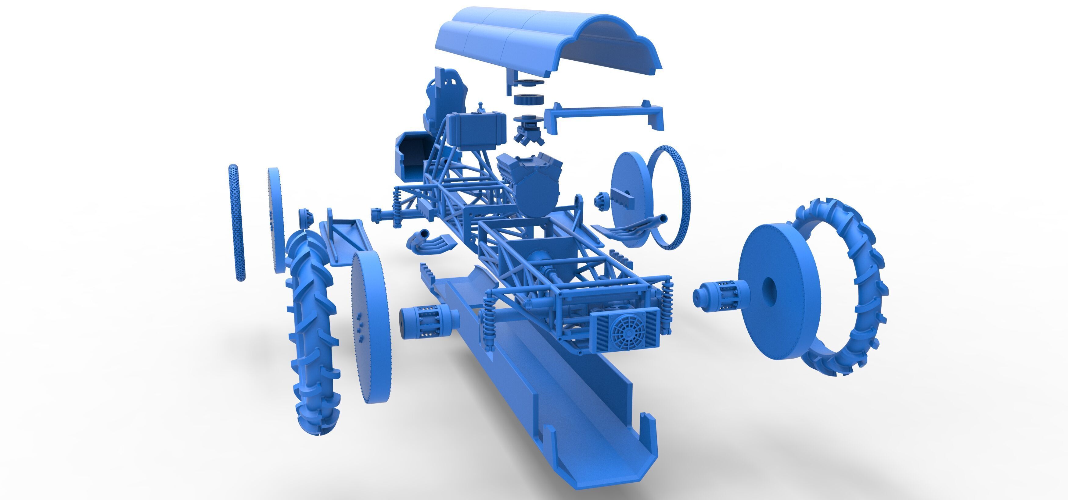 Swamp buggy Scale 1 to 25 3D print model_56