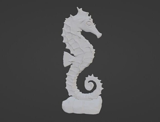 Seahorse 3D print model