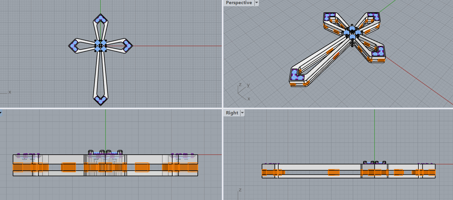 Cross width diamond 3D print model_11