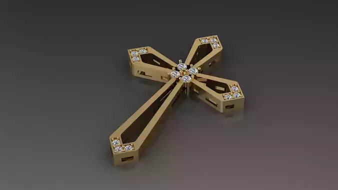 Cross width diamond 3D print model