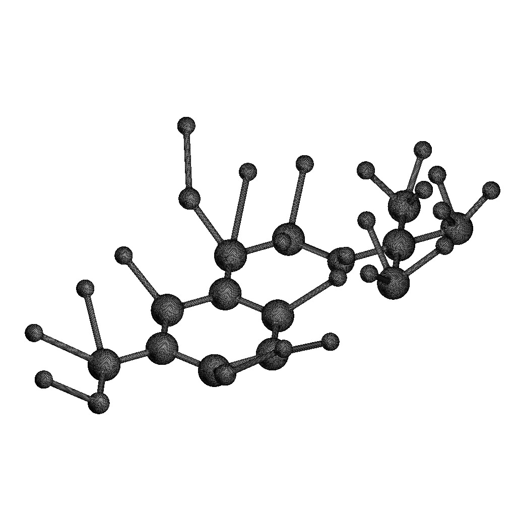 Albuterol Molecular Structure 3D print model_6