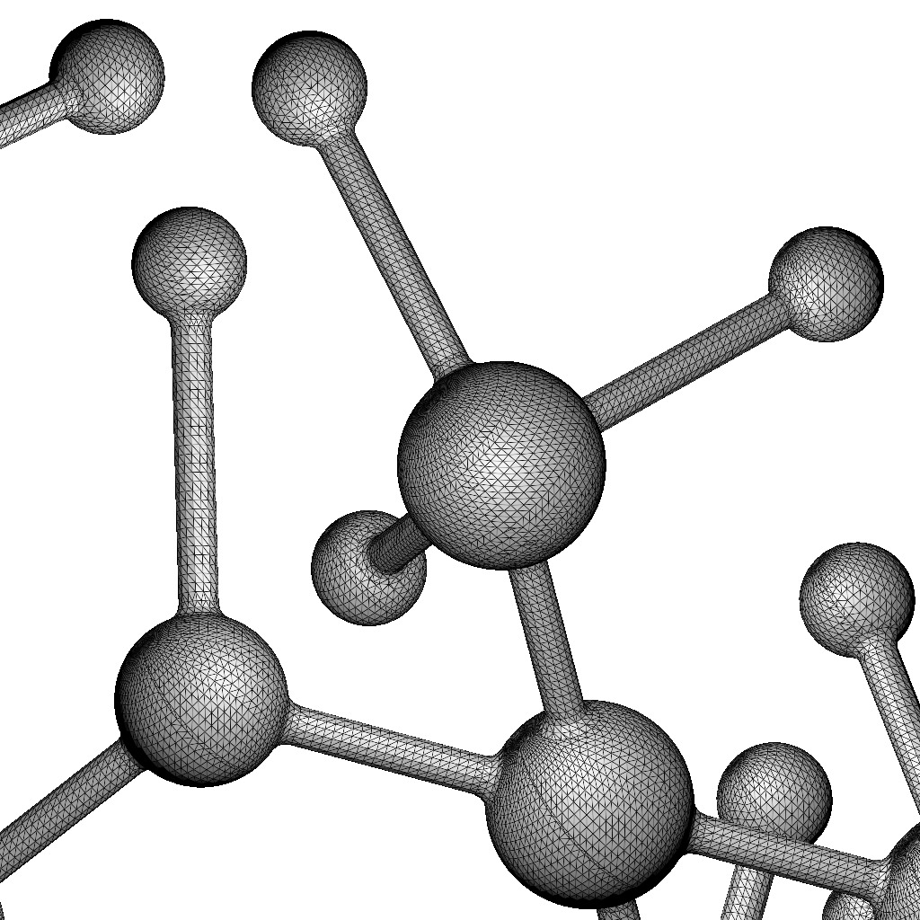 Albuterol Molecular Structure 3D print model_1