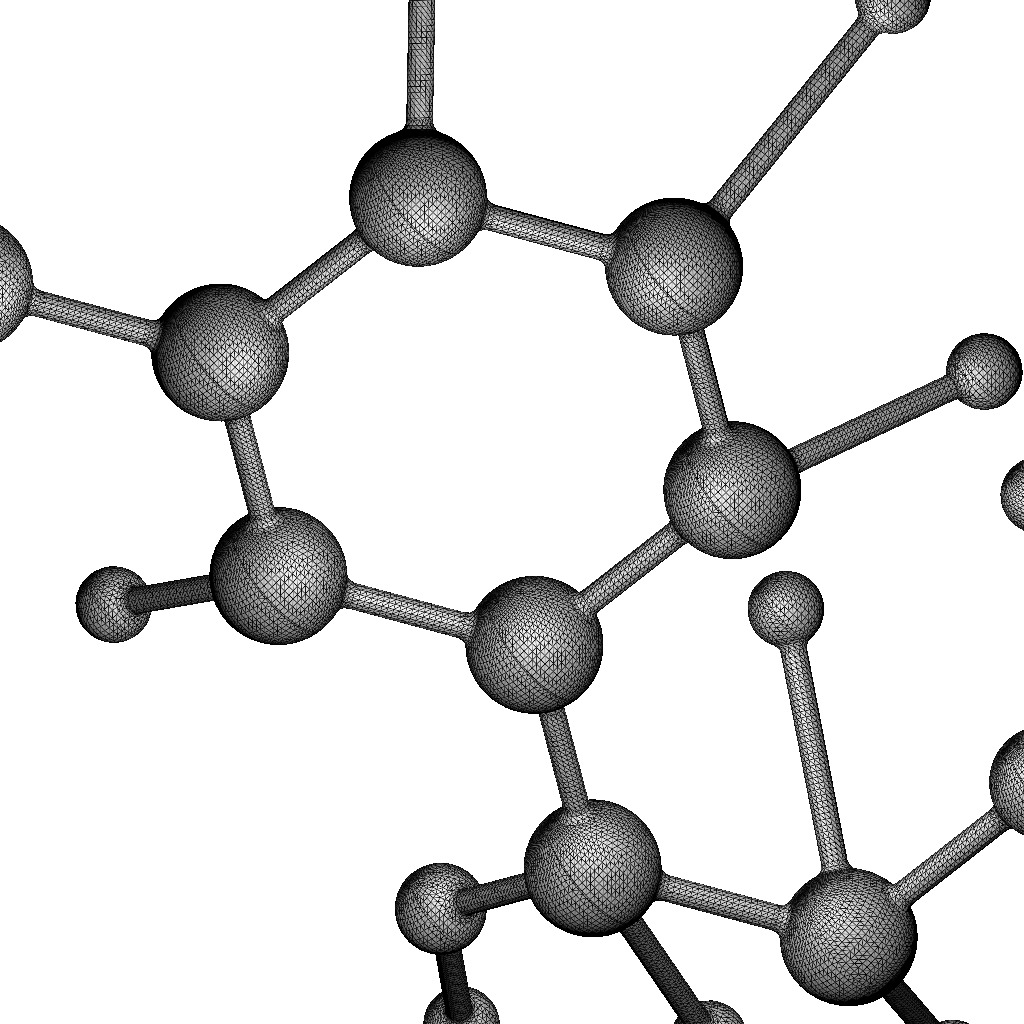 Albuterol Molecular Structure 3D print model_9
