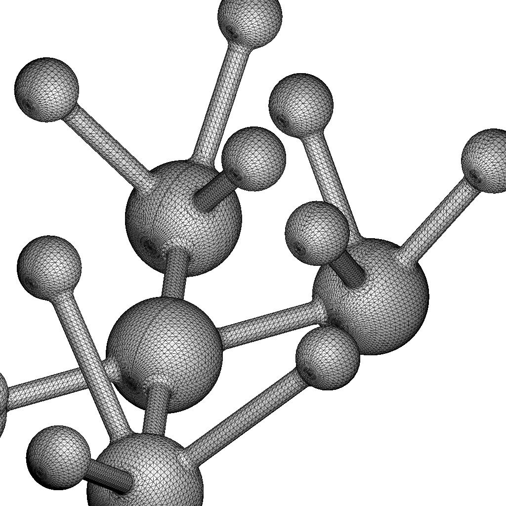 Albuterol Molecular Structure 3D print model_7
