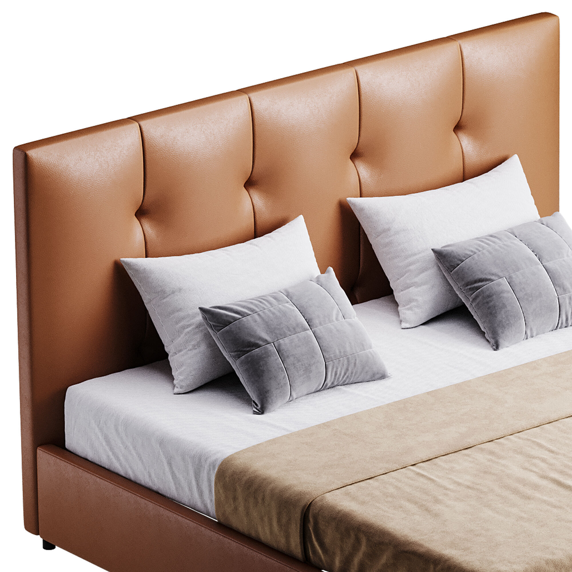 Argan Bed 3D model_7