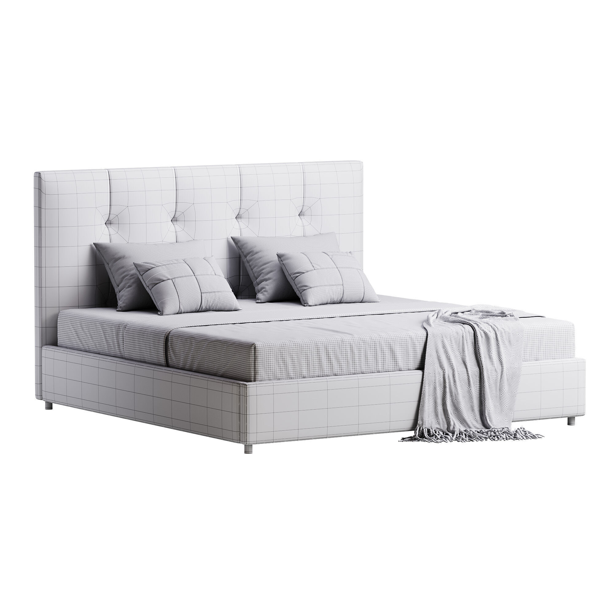 Argan Bed 3D model_13