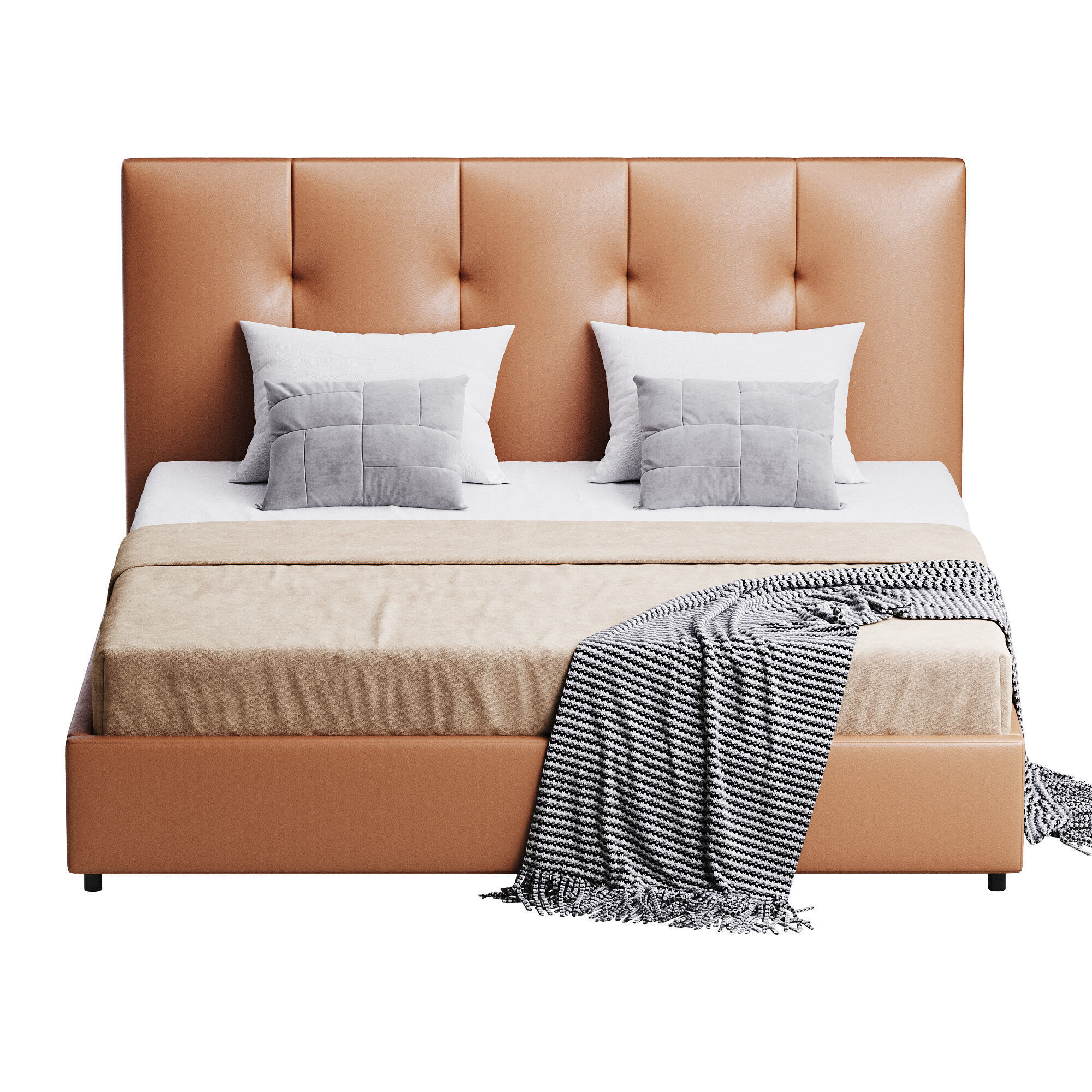 Argan Bed 3D model_5
