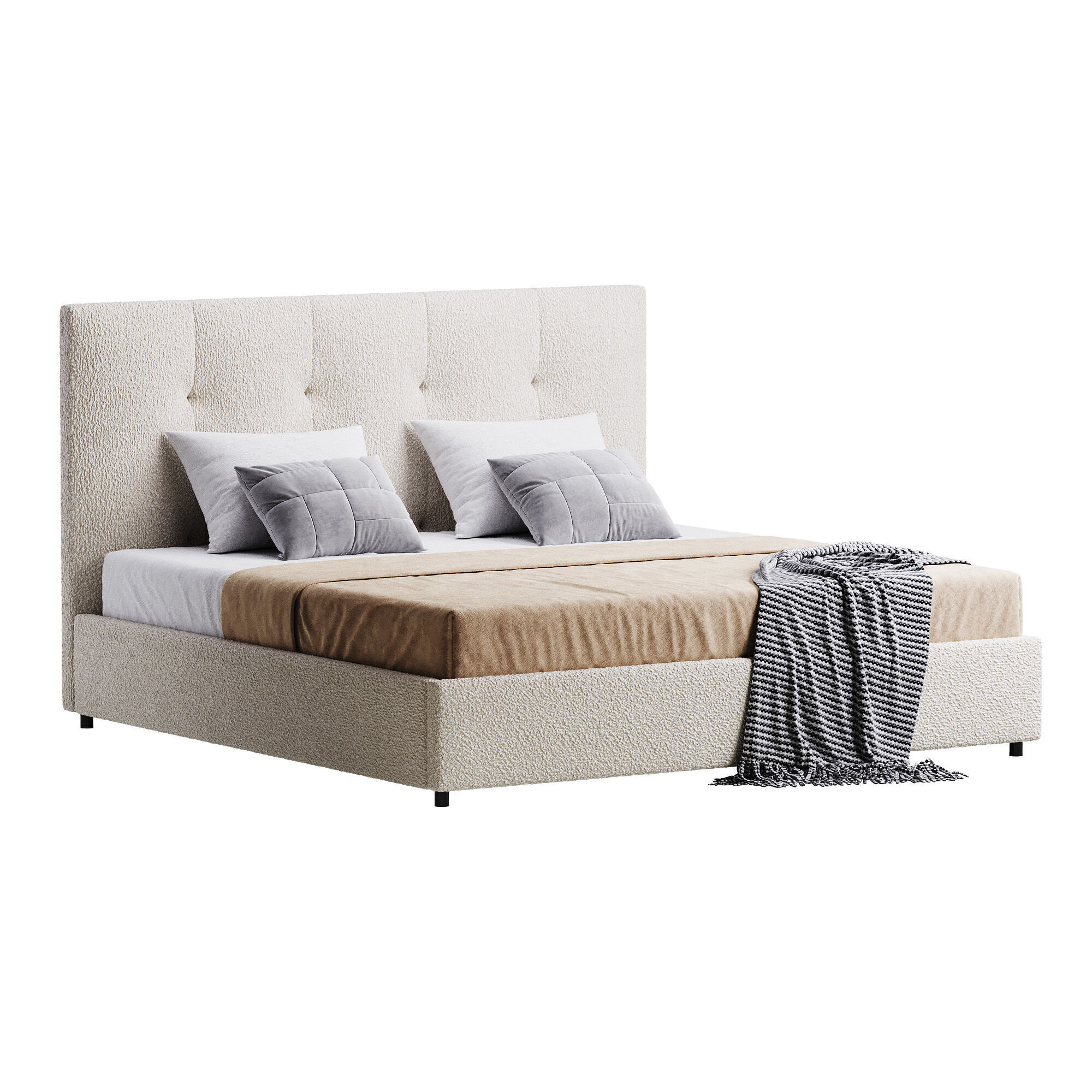 Argan Bed 3D model_6