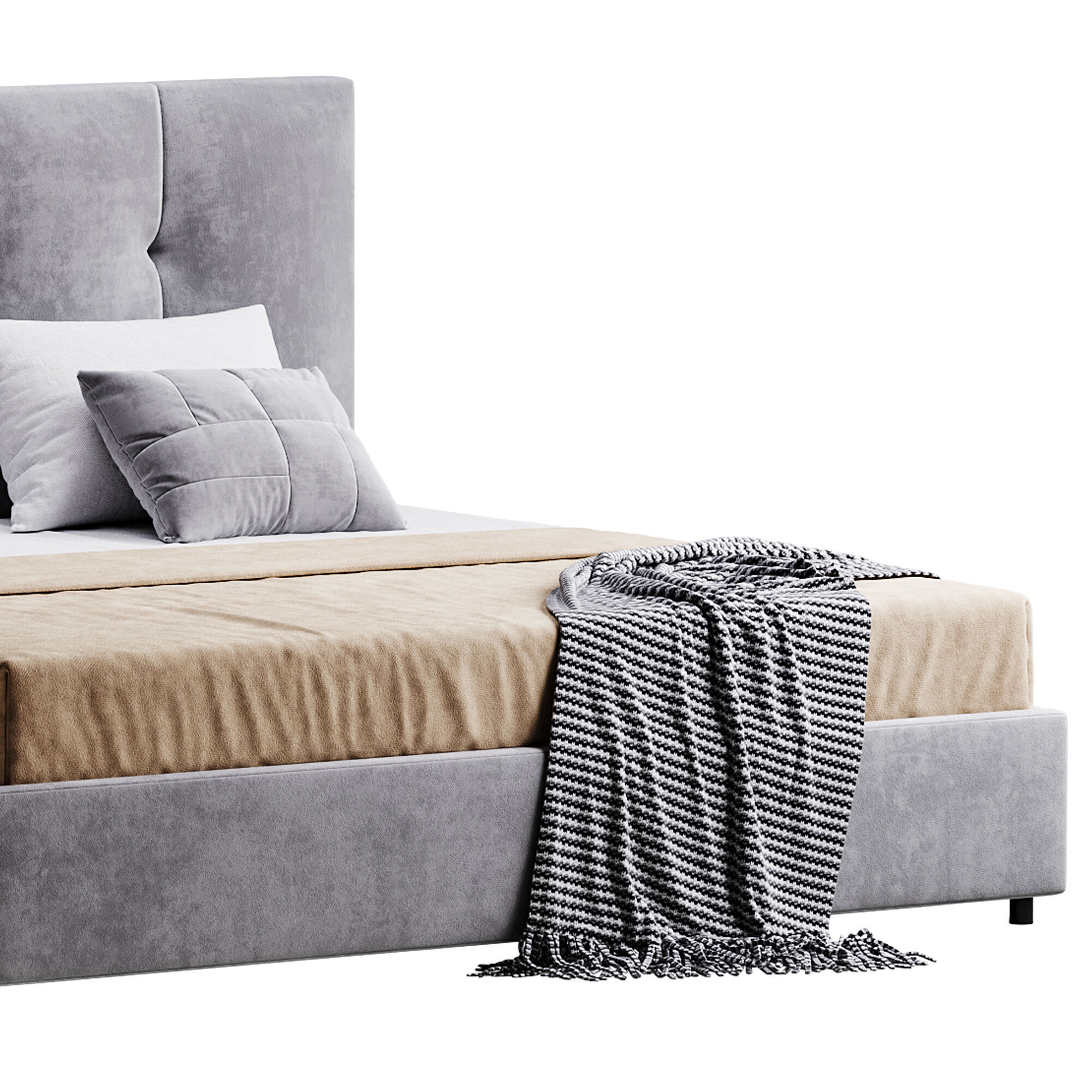 Argan Bed 3D model_12