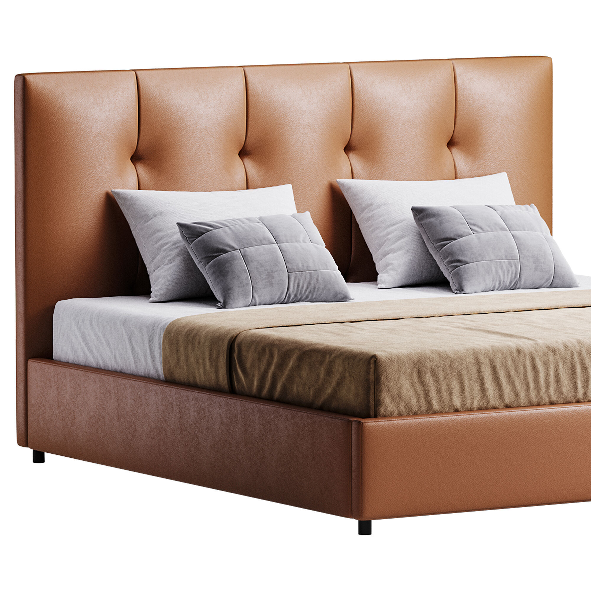 Argan Bed 3D model_9