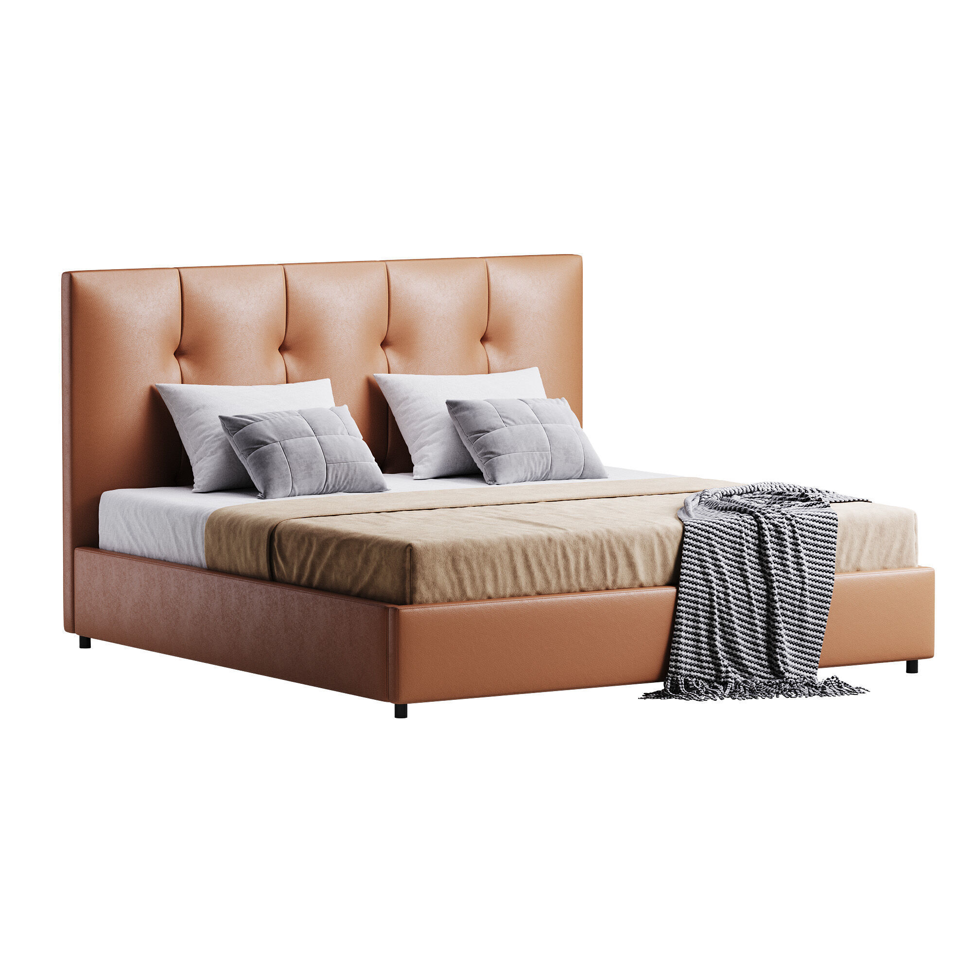 Argan Bed 3D model_4