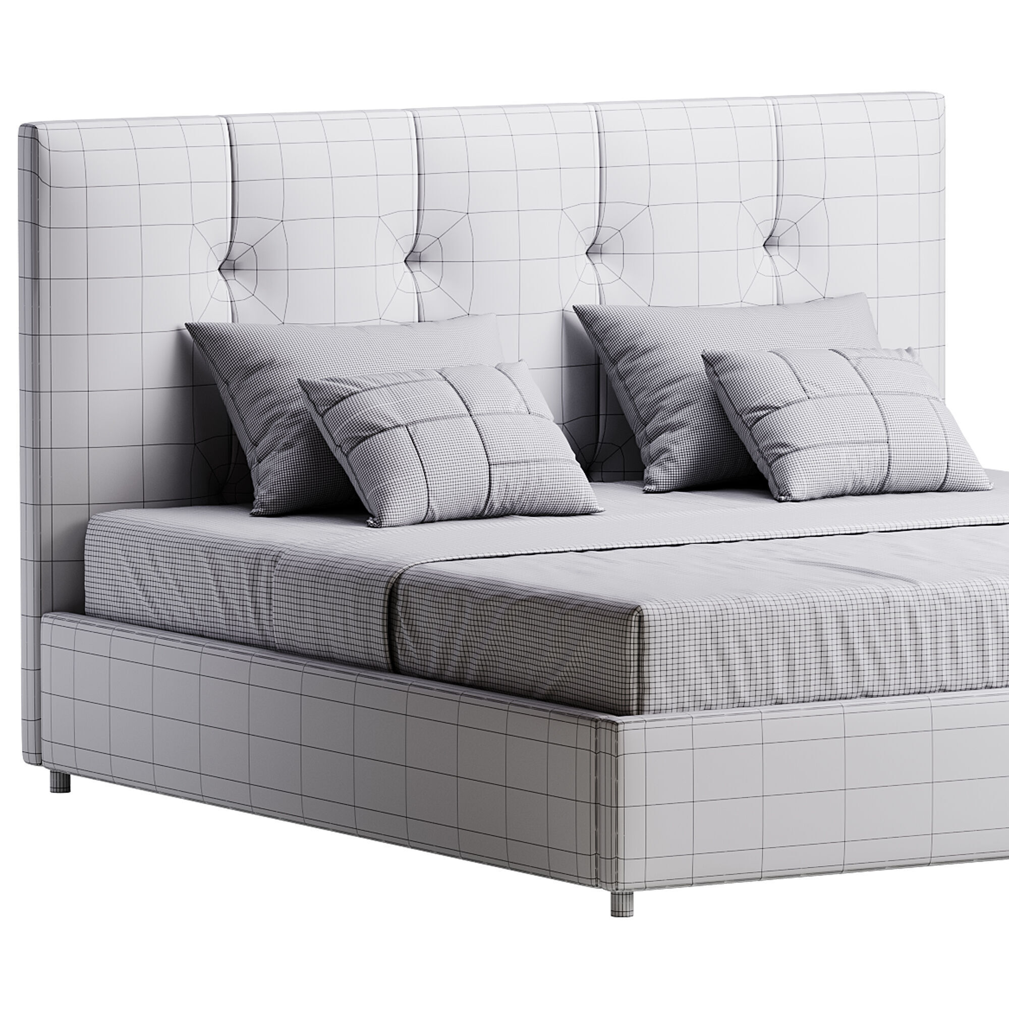 Argan Bed 3D model_14