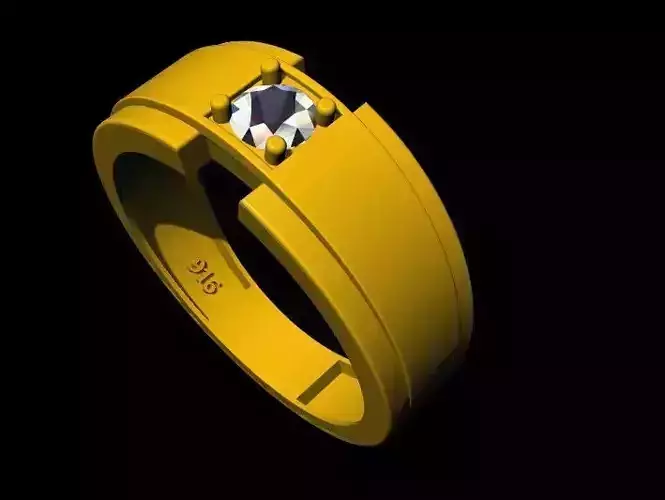 solitaire ring 3dm file 