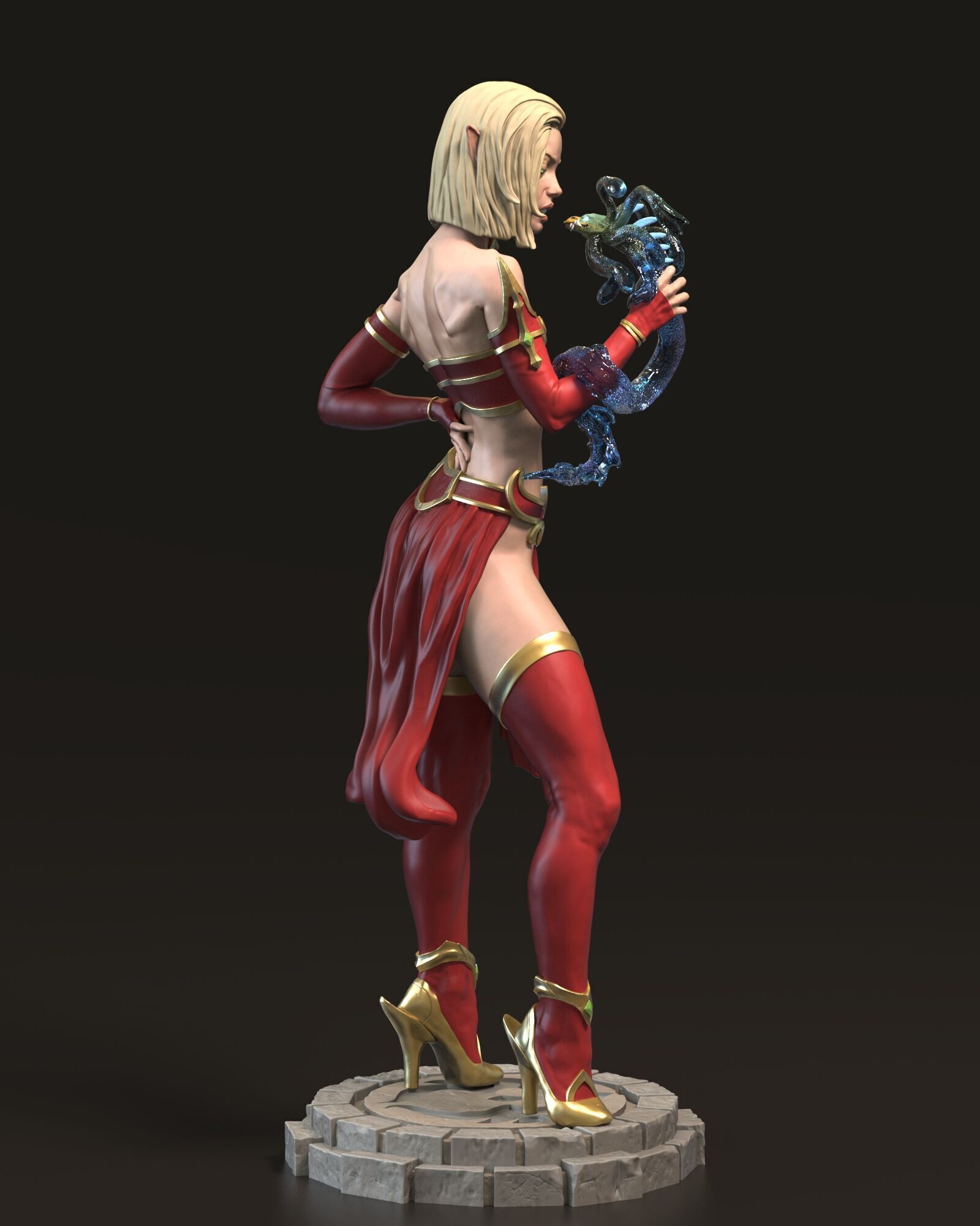 Blood Elf 3D print model_4