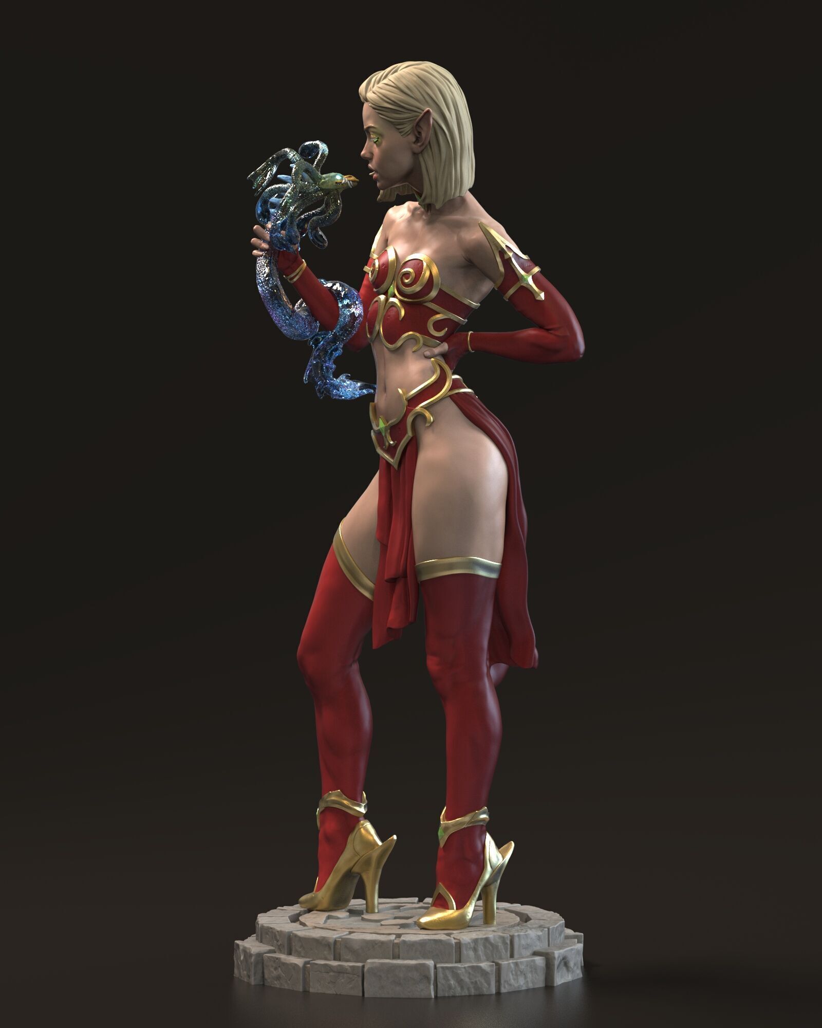 Blood Elf 3D print model_5