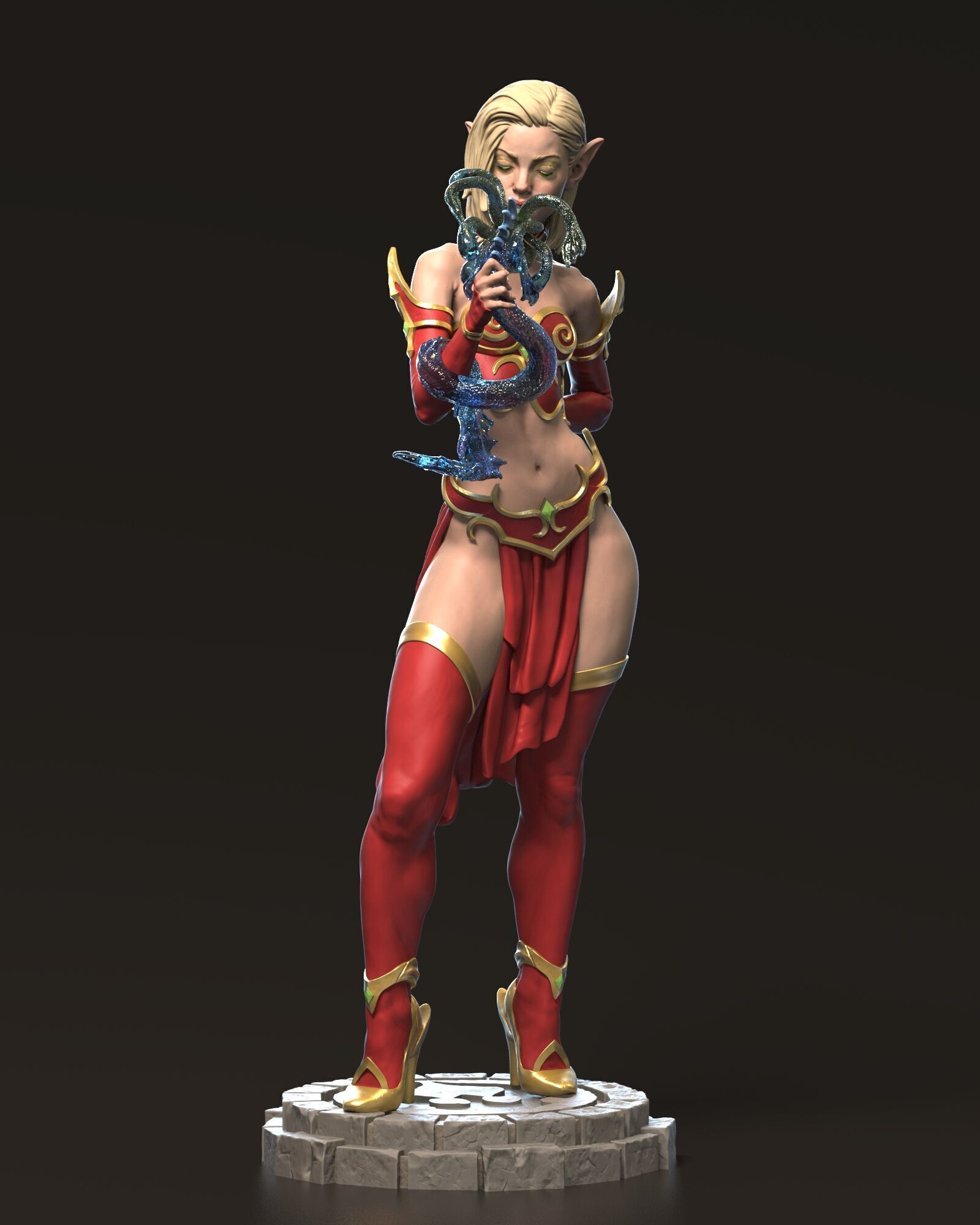 Blood Elf 3D print model_6