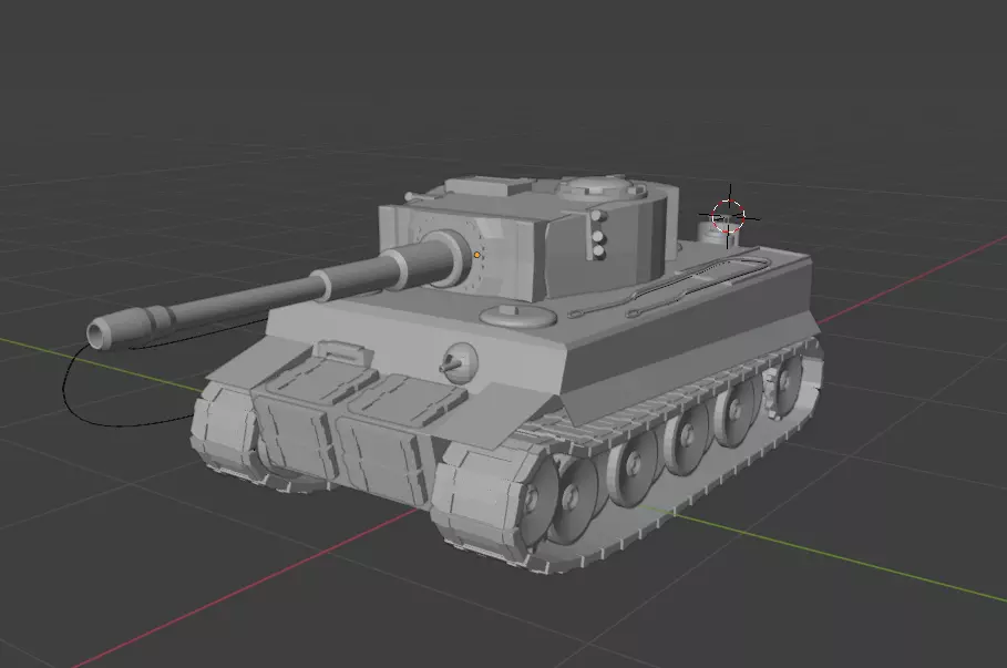 World War 2 Tiger 1 German Tank Free 3D model