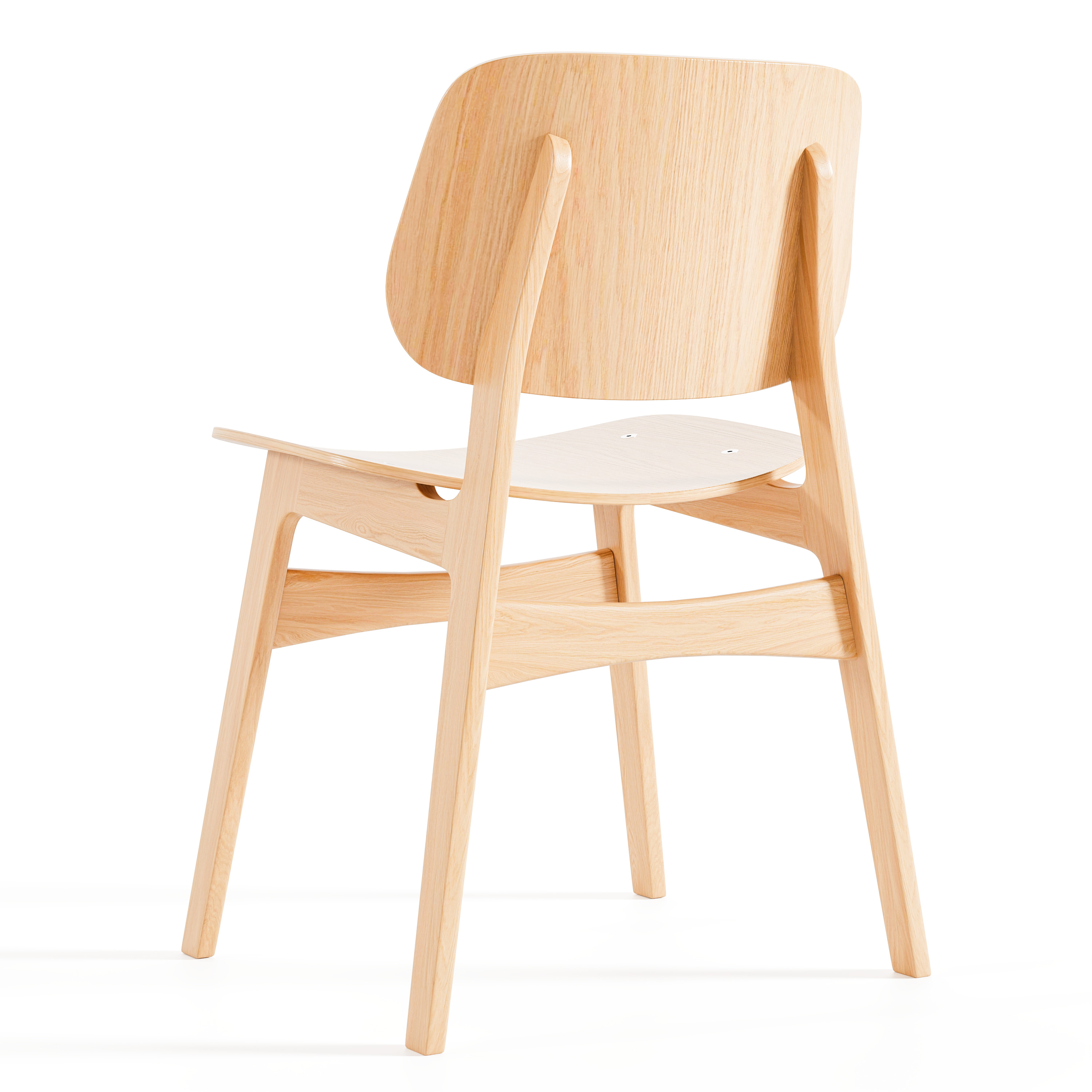 Wooden Chair 3D model_1