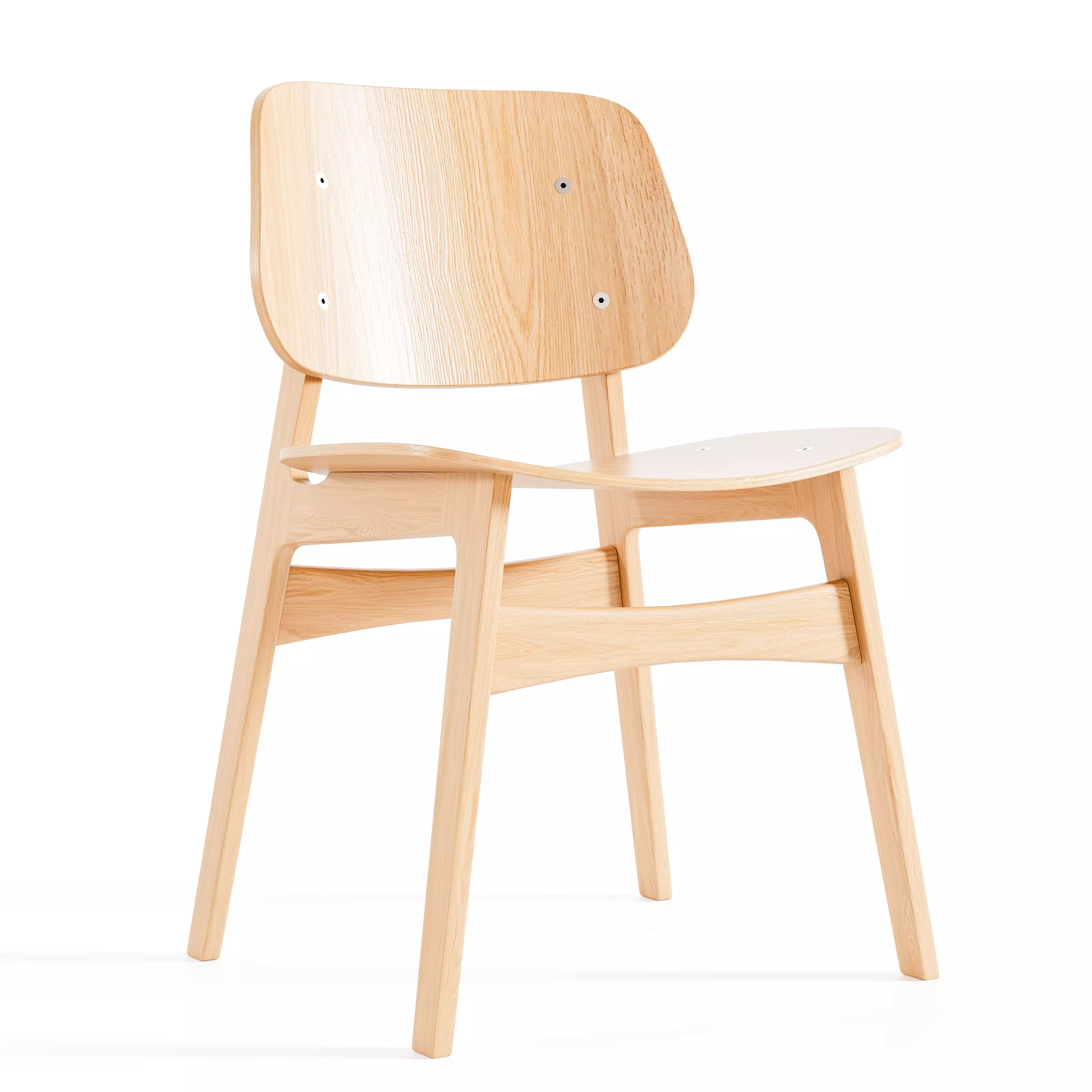 Wooden Chair 3D model_0