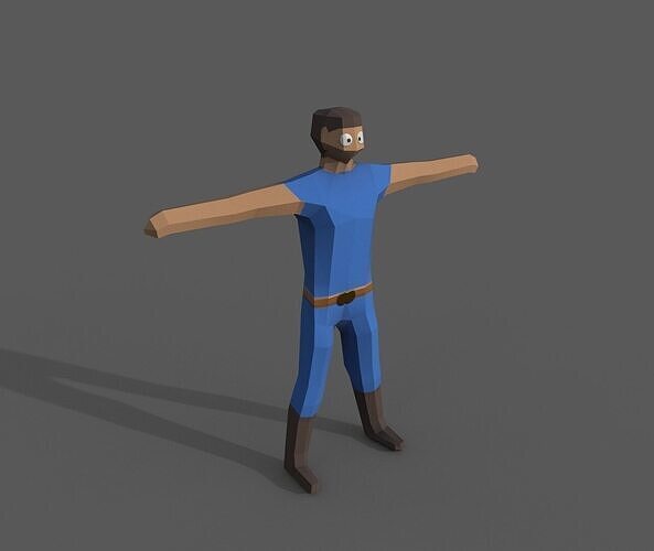 Low Poly Characters Pack Low-poly 3D model