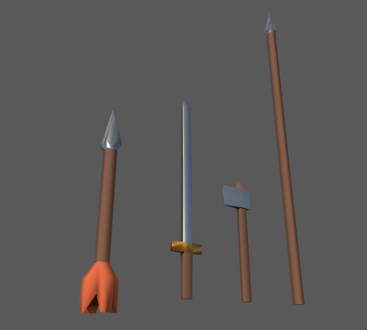 Low Poly Characters Pack Low-poly 3D model_6