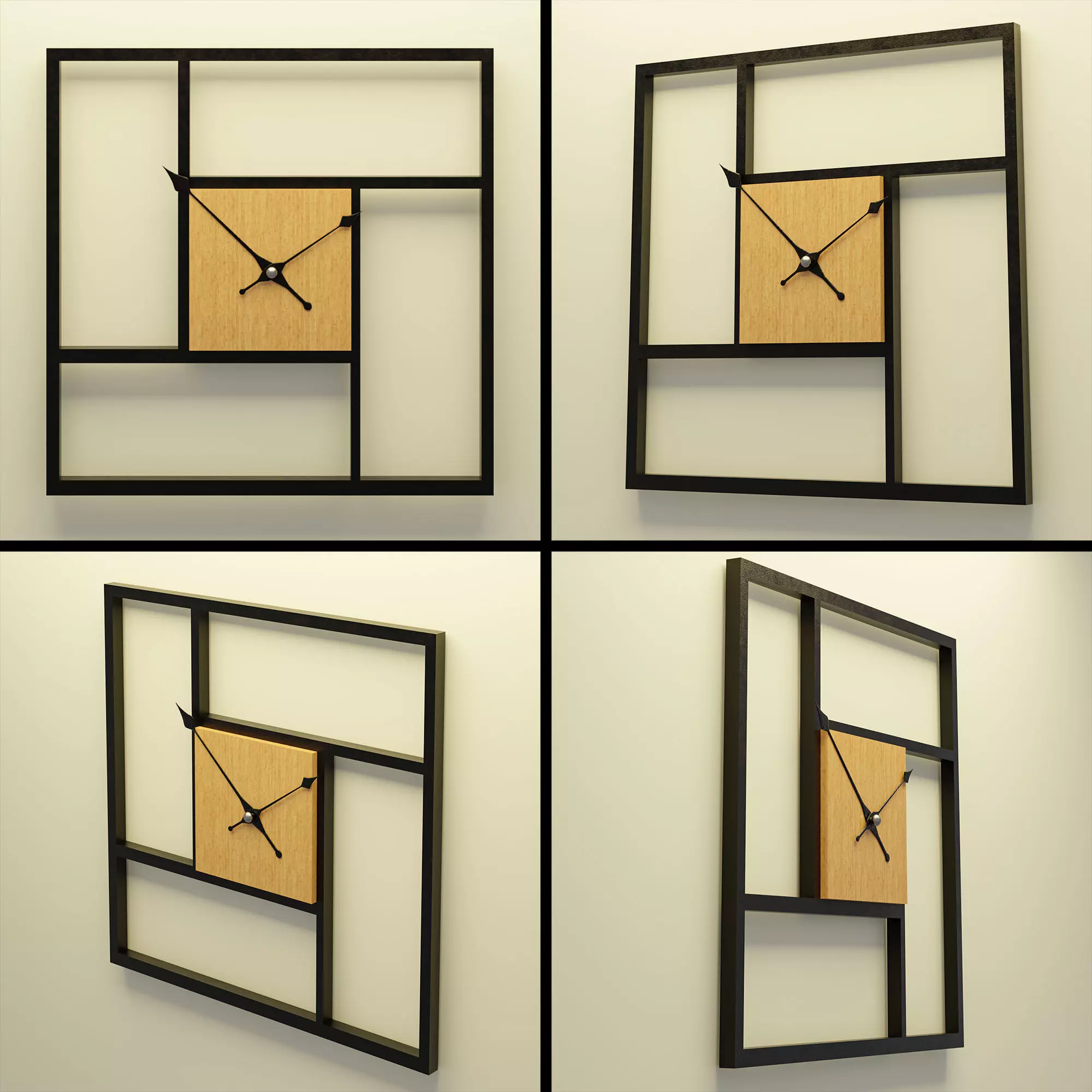 Decorative Clock for Your Interier Free low-poly 3D model
