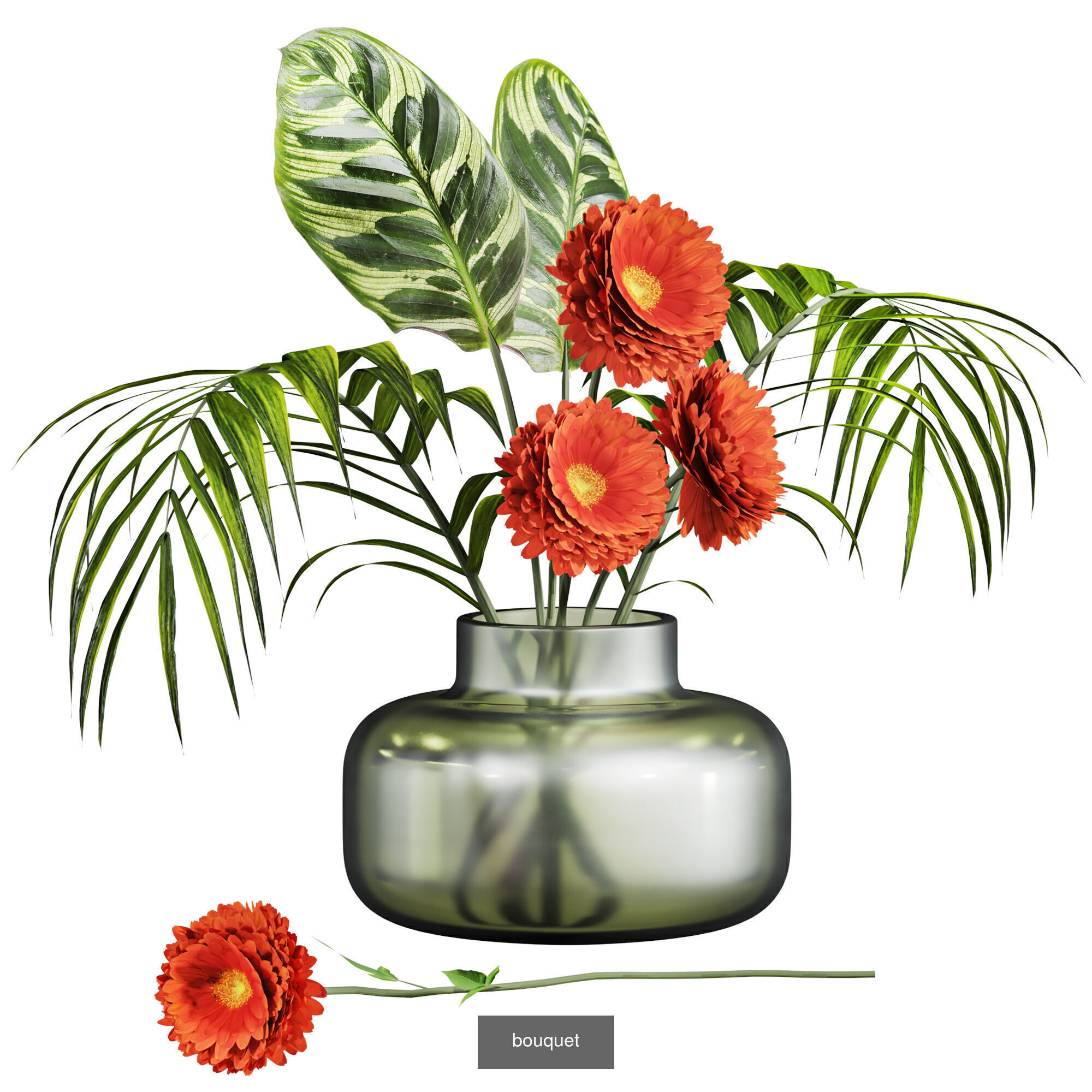 bouquet set 3D Model Collection_6