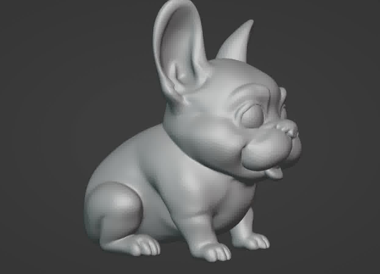 French Bulldog Puppy 3D print model_14