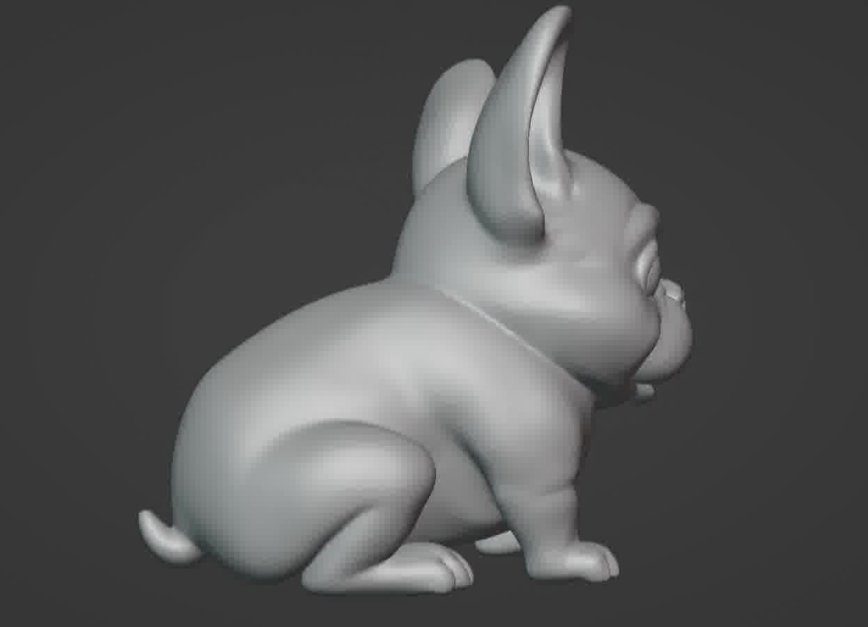 French Bulldog Puppy 3D print model_20