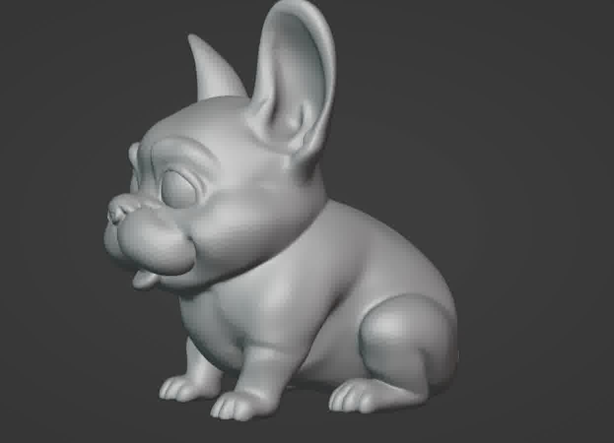 French Bulldog Puppy 3D print model_42