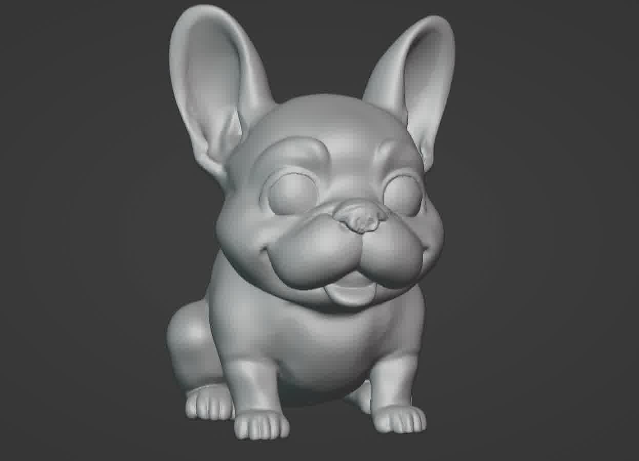 French Bulldog Puppy 3D print model_9