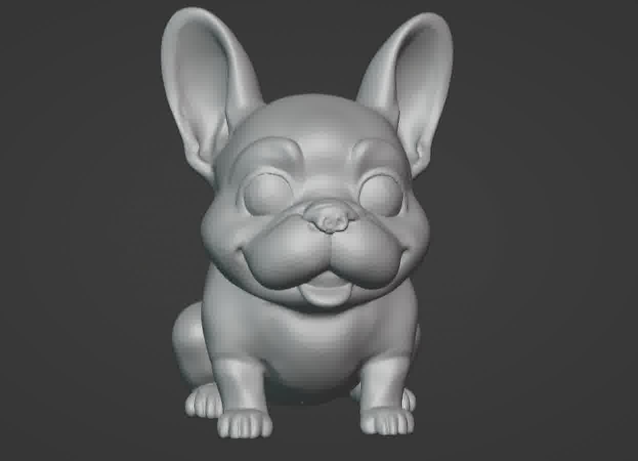 French Bulldog Puppy 3D print model_50