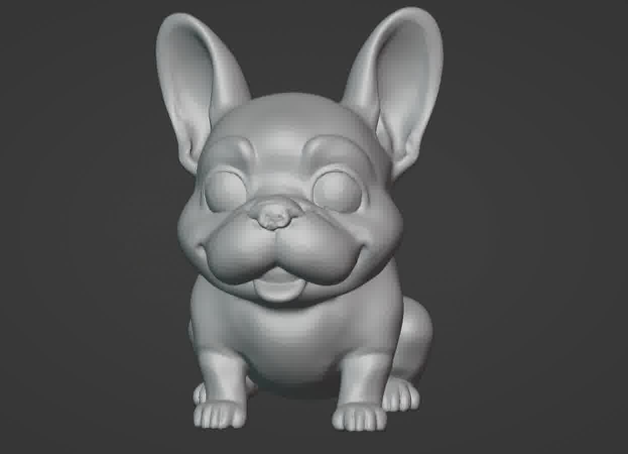 French Bulldog Puppy 3D print model_48