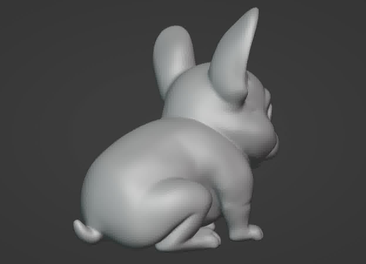 French Bulldog Puppy 3D print model_22