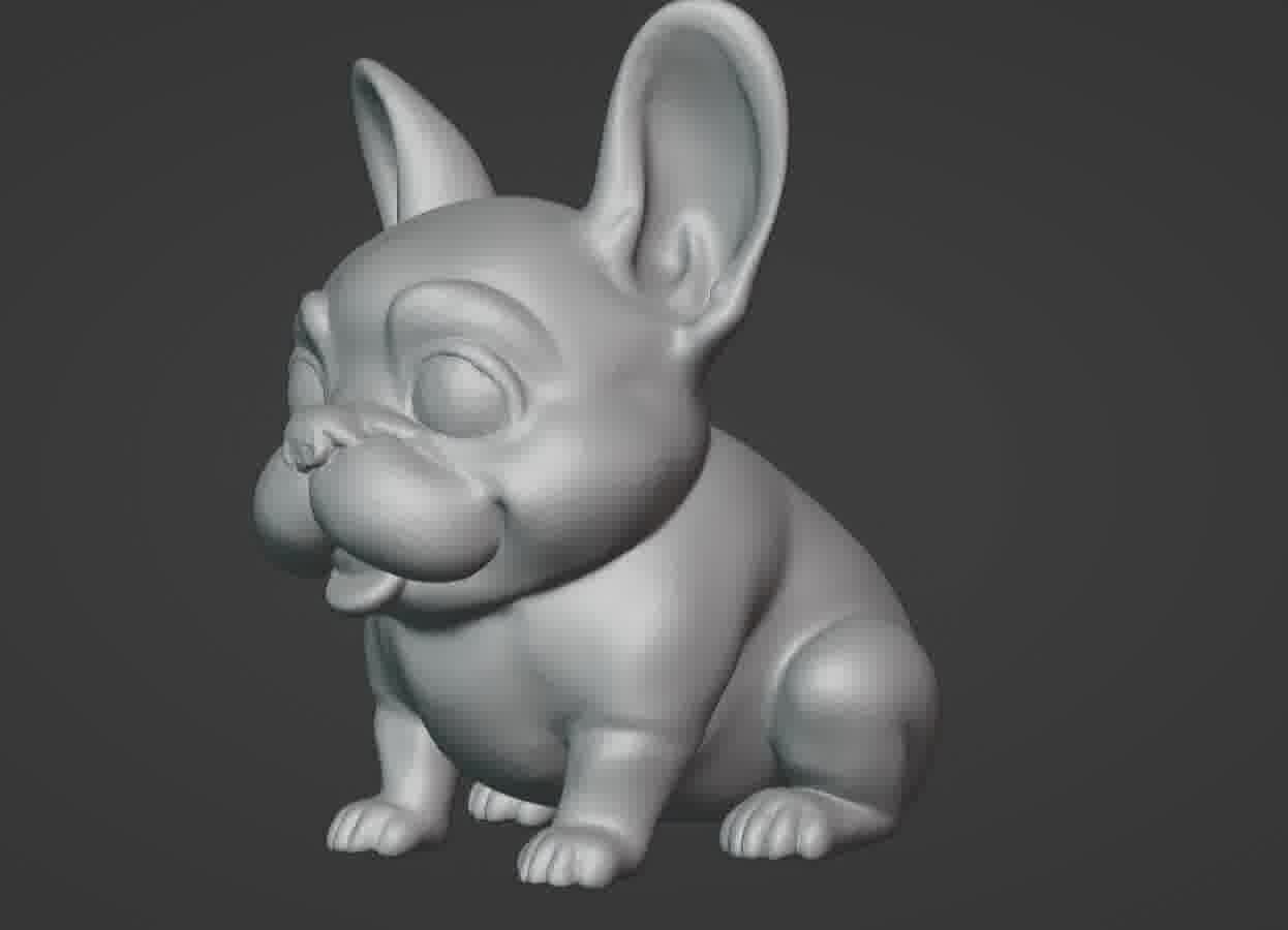 French Bulldog Puppy 3D print model_44