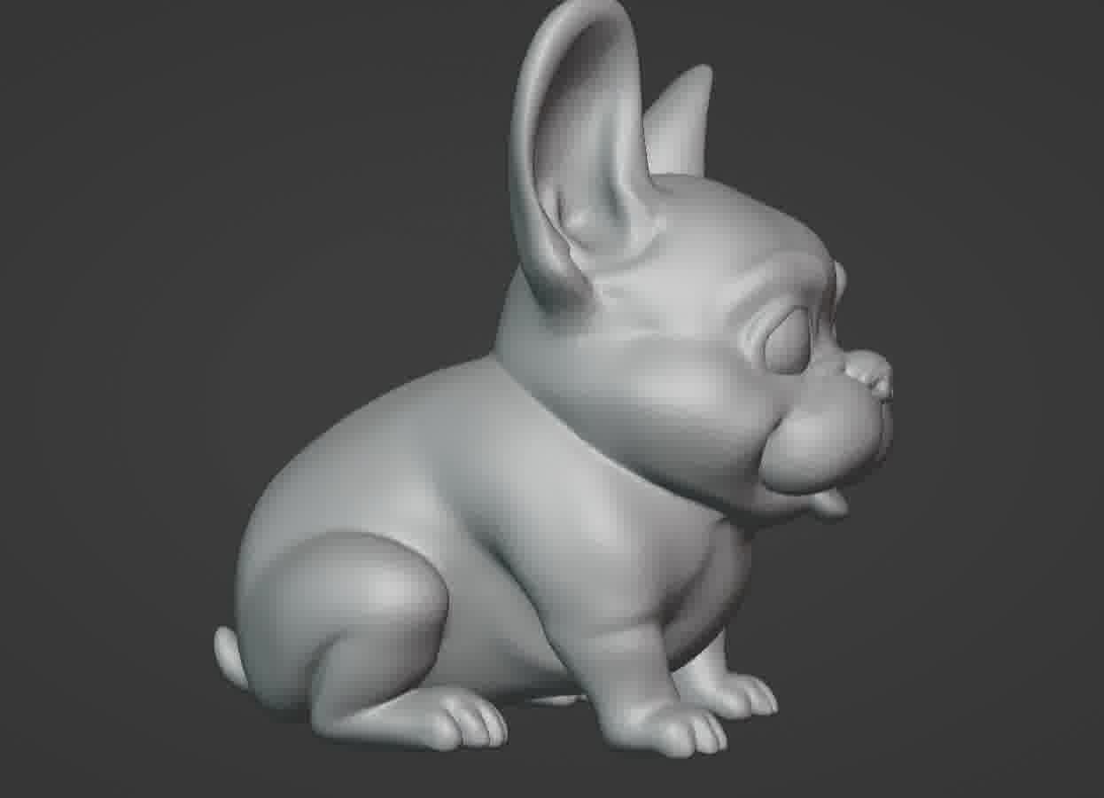 French Bulldog Puppy 3D print model_16